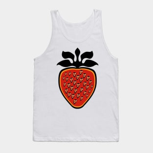 Single Strawberry Heart Berry Indigenous WAWEZHI CANADA Tank Top